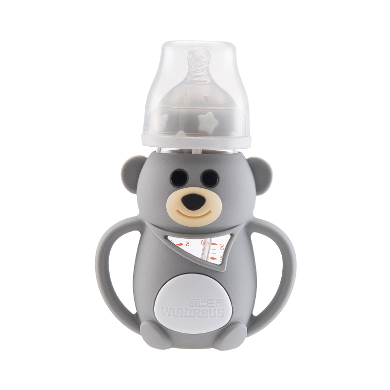 萌德巴司小熊玻璃奶瓶